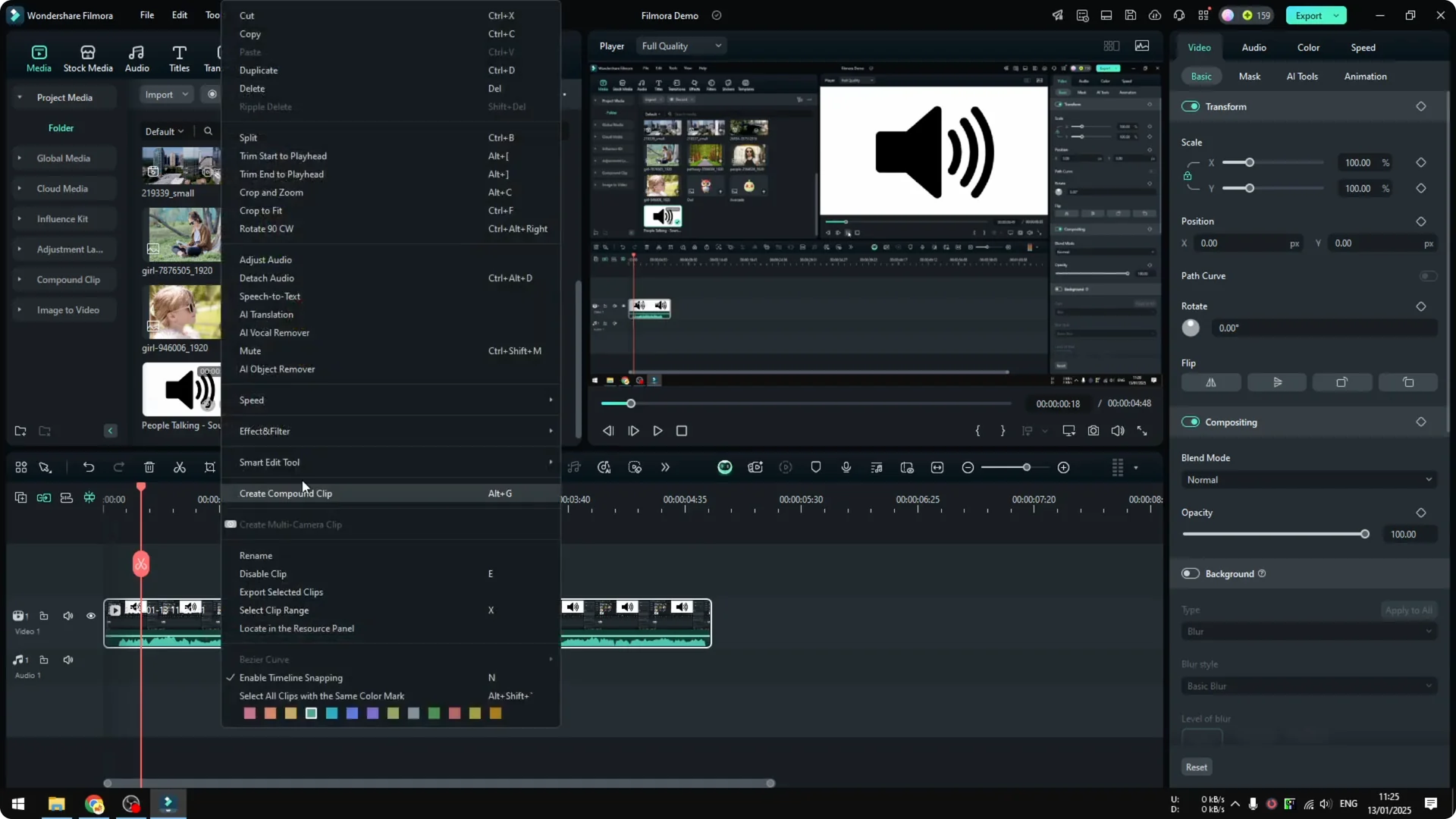 How to Remove Background Audio Noise in Filmora screenshot 1