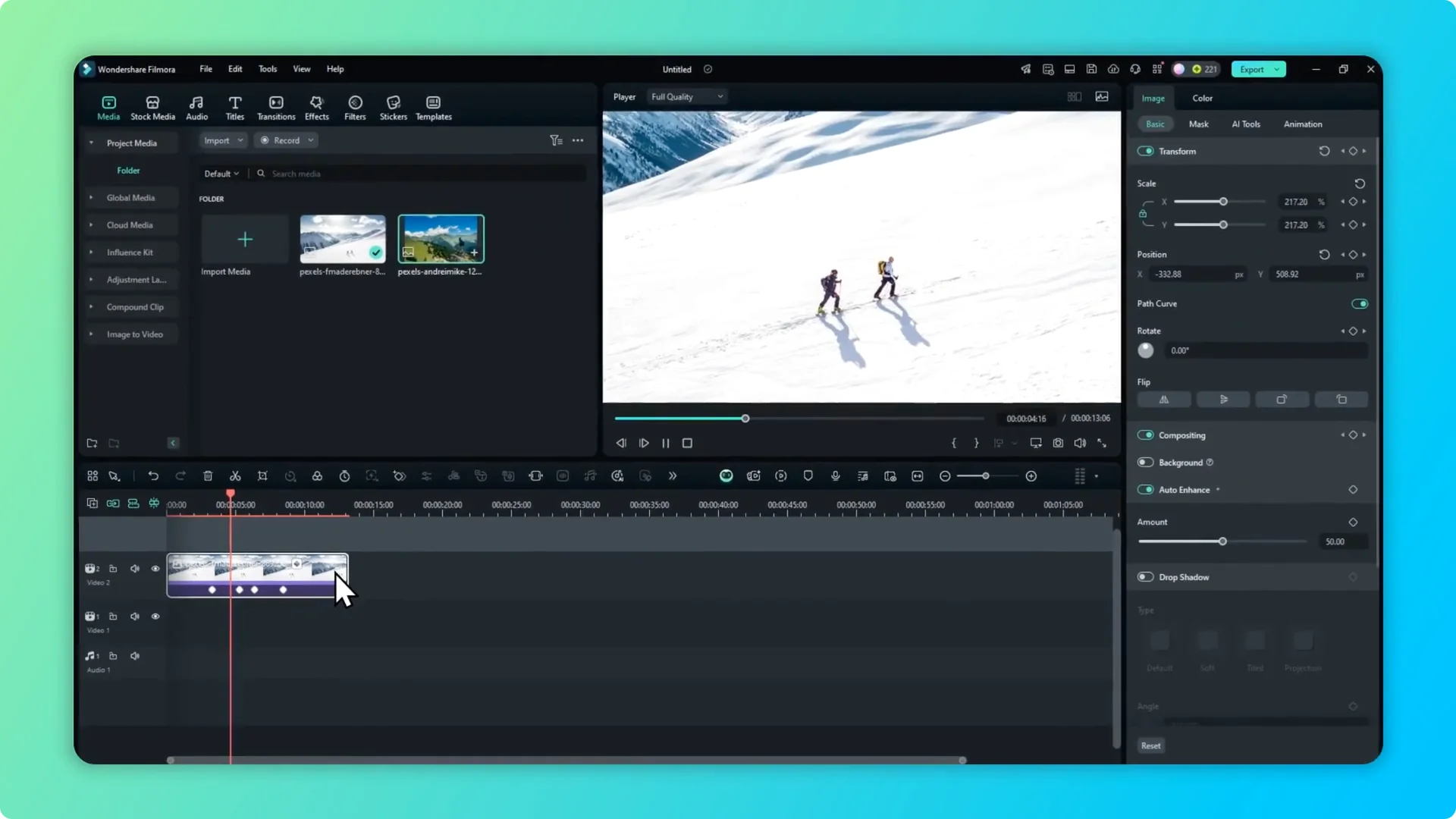 How to Replace a Picture with a Different Picture in Filmora screenshot 1