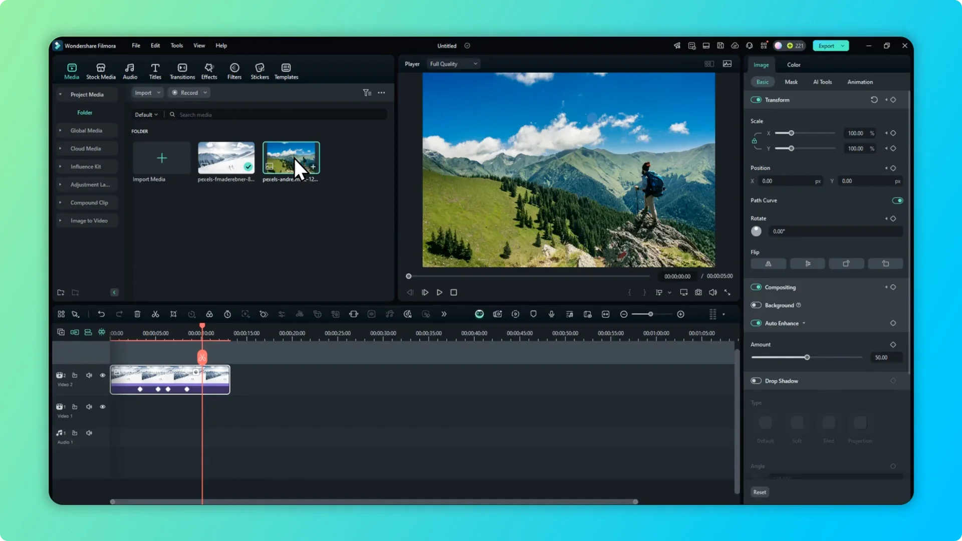 How to Replace a Picture with a Different Picture in Filmora screenshot 2