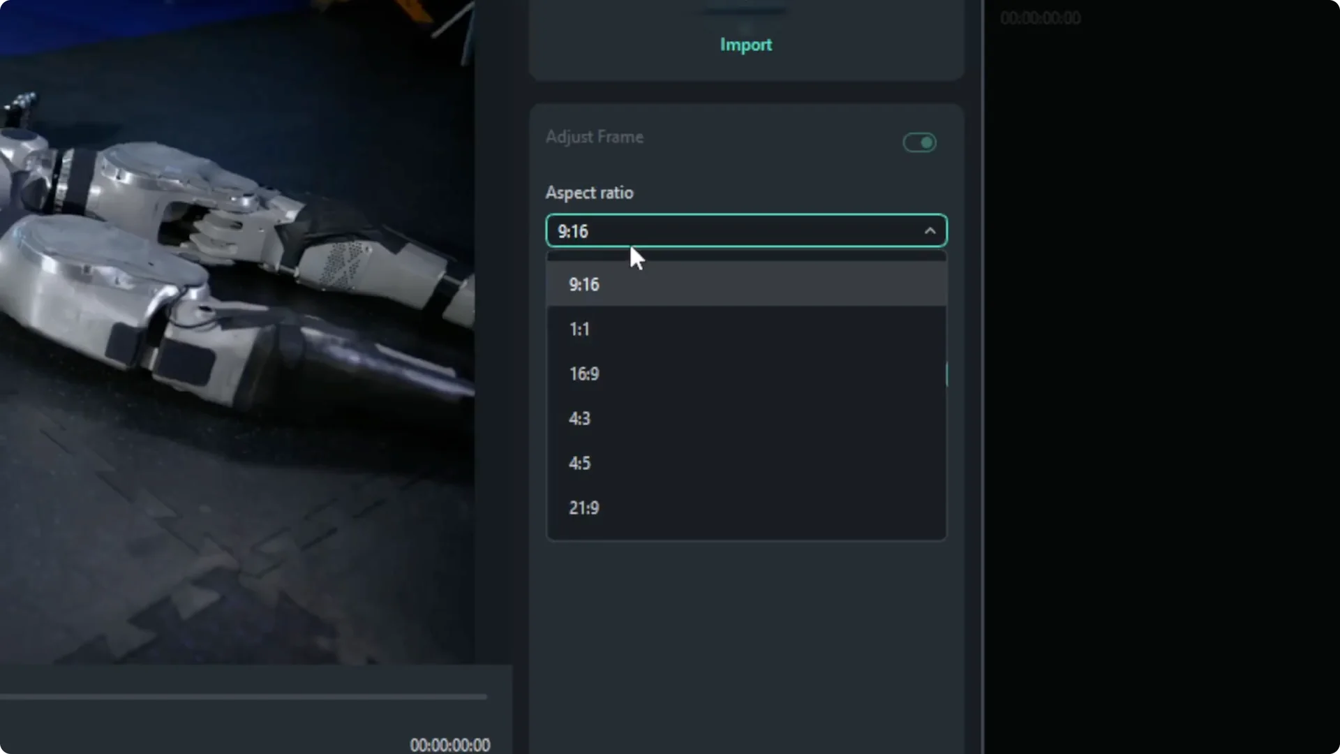 How to Turn Horizontal Video to Vertical in Filmora Using AI screenshot 3