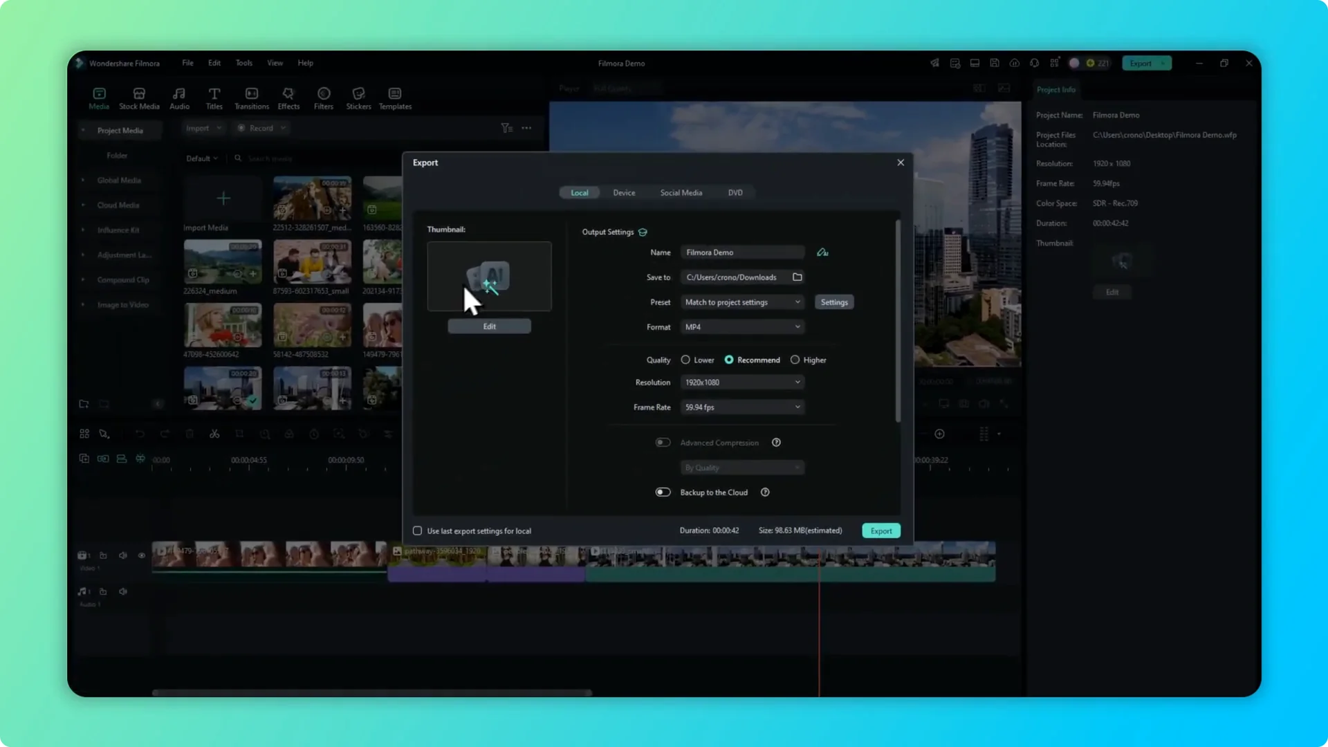 How To Use AI Video Thumbnail In Filmora screenshot 2