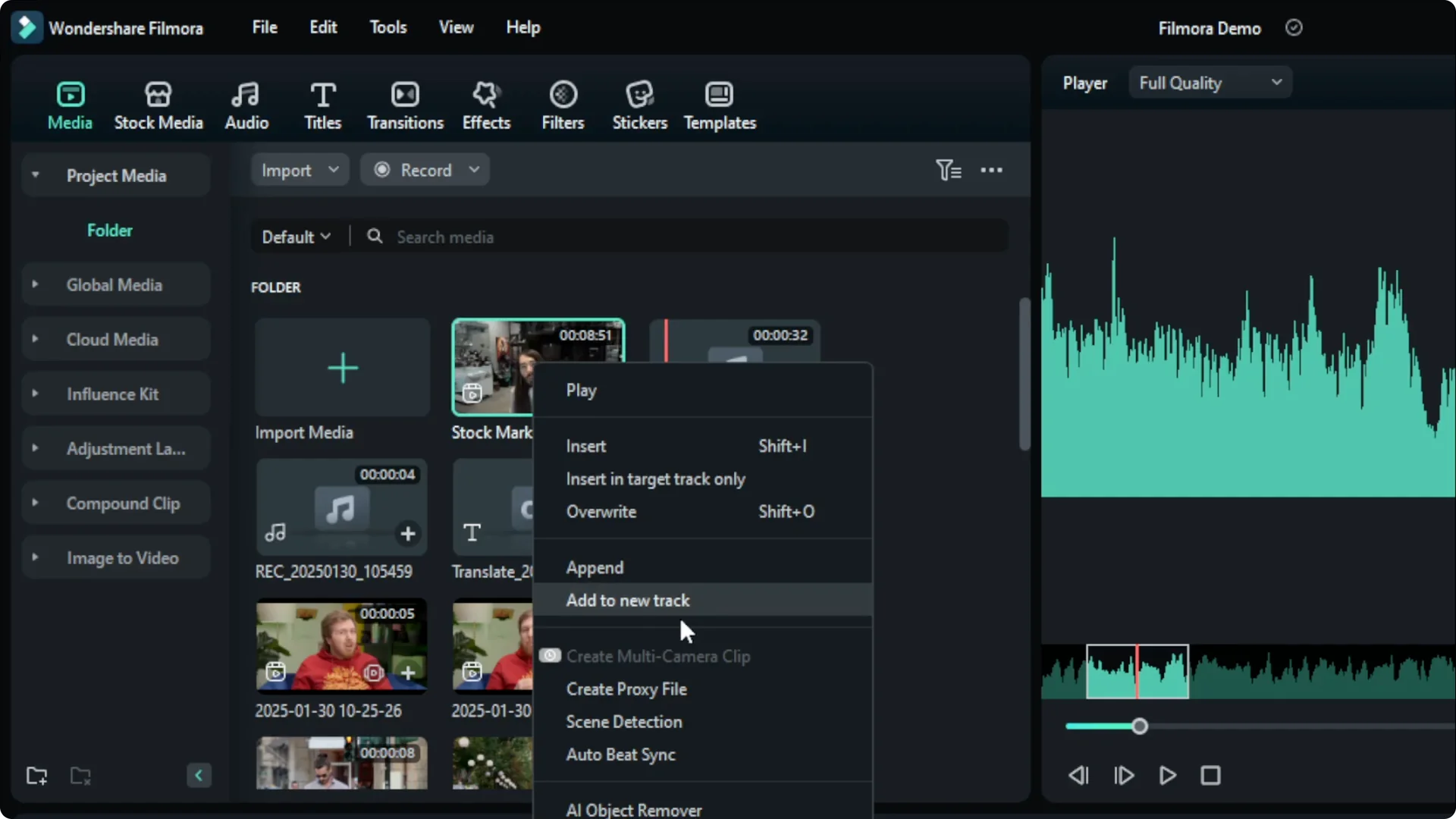 How to Use Auto Beat Sync in Filmora AI screenshot 1