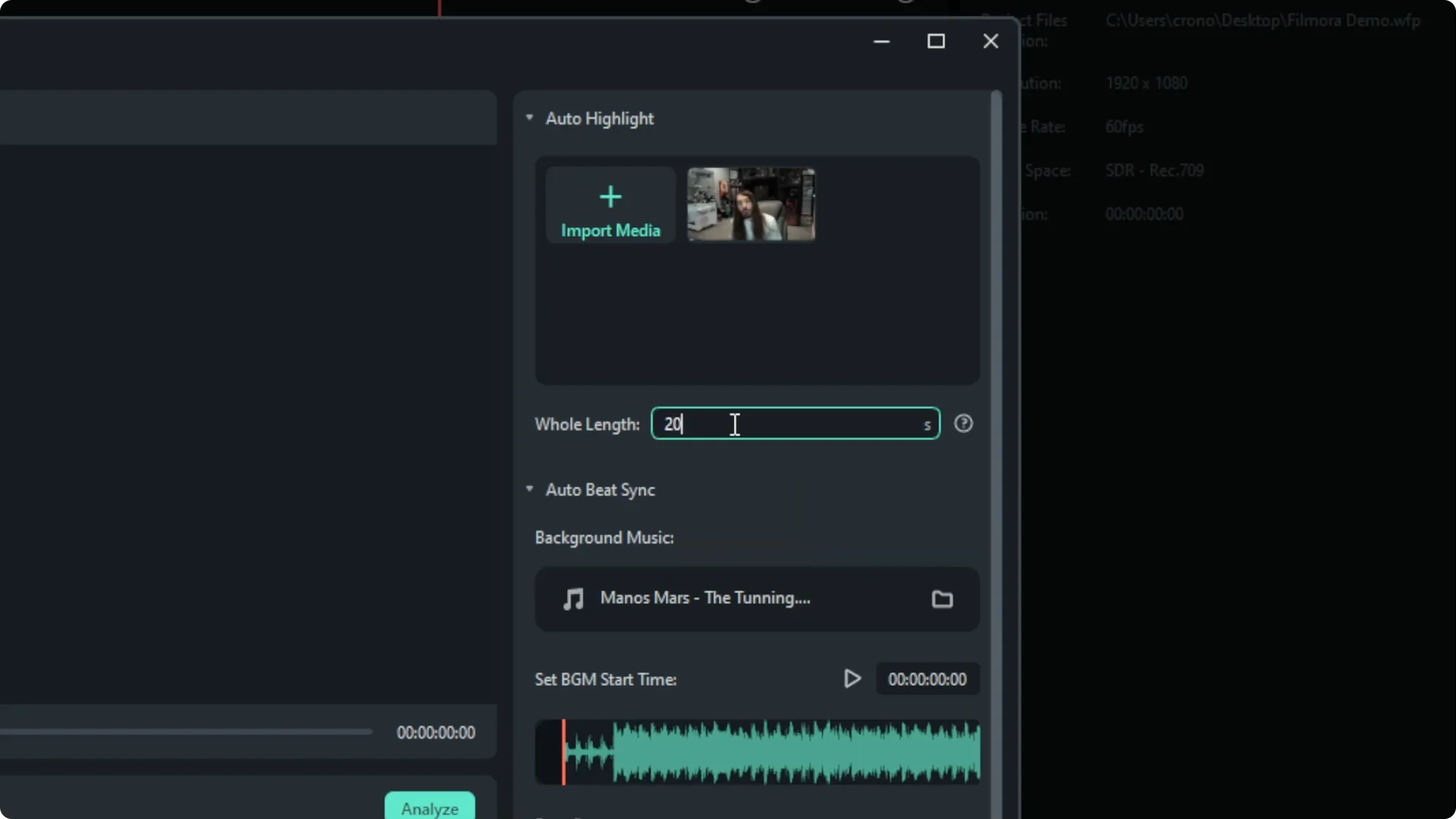 How to Use Auto Beat Sync in Filmora AI screenshot 2