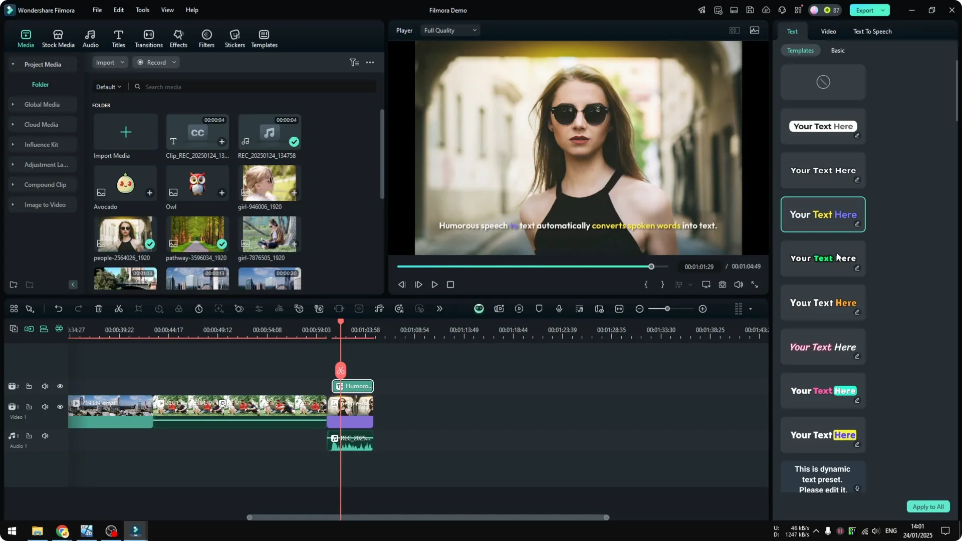 How to Use Speech to Text in Filmora screenshot 6