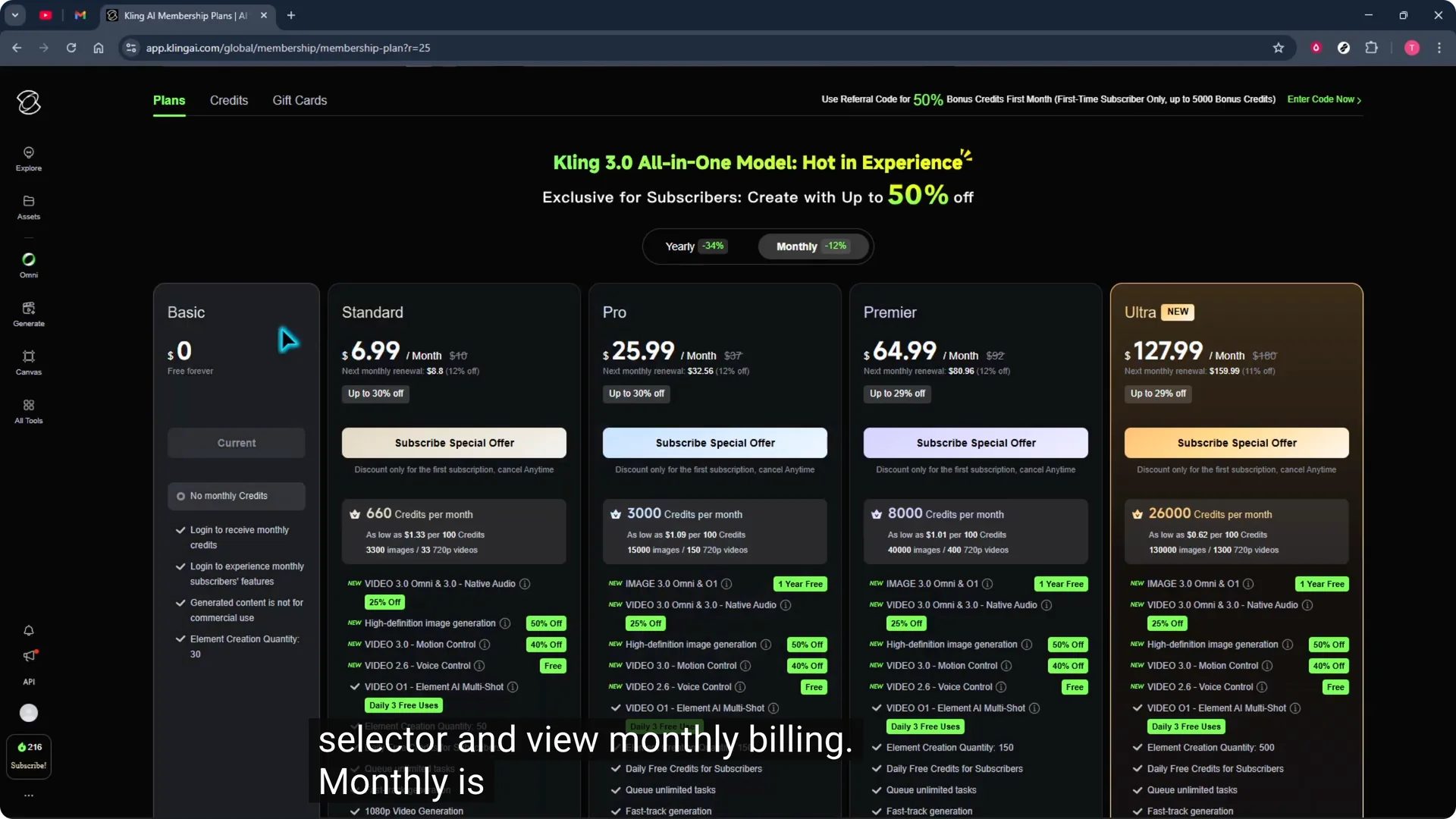 How To Pick A Subscription Plan For Kling AI? screenshot 3